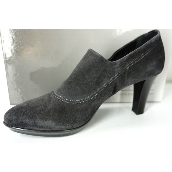 Aquatalia Marvin K Rosetta Grey Suede Ankle Booties Pumps